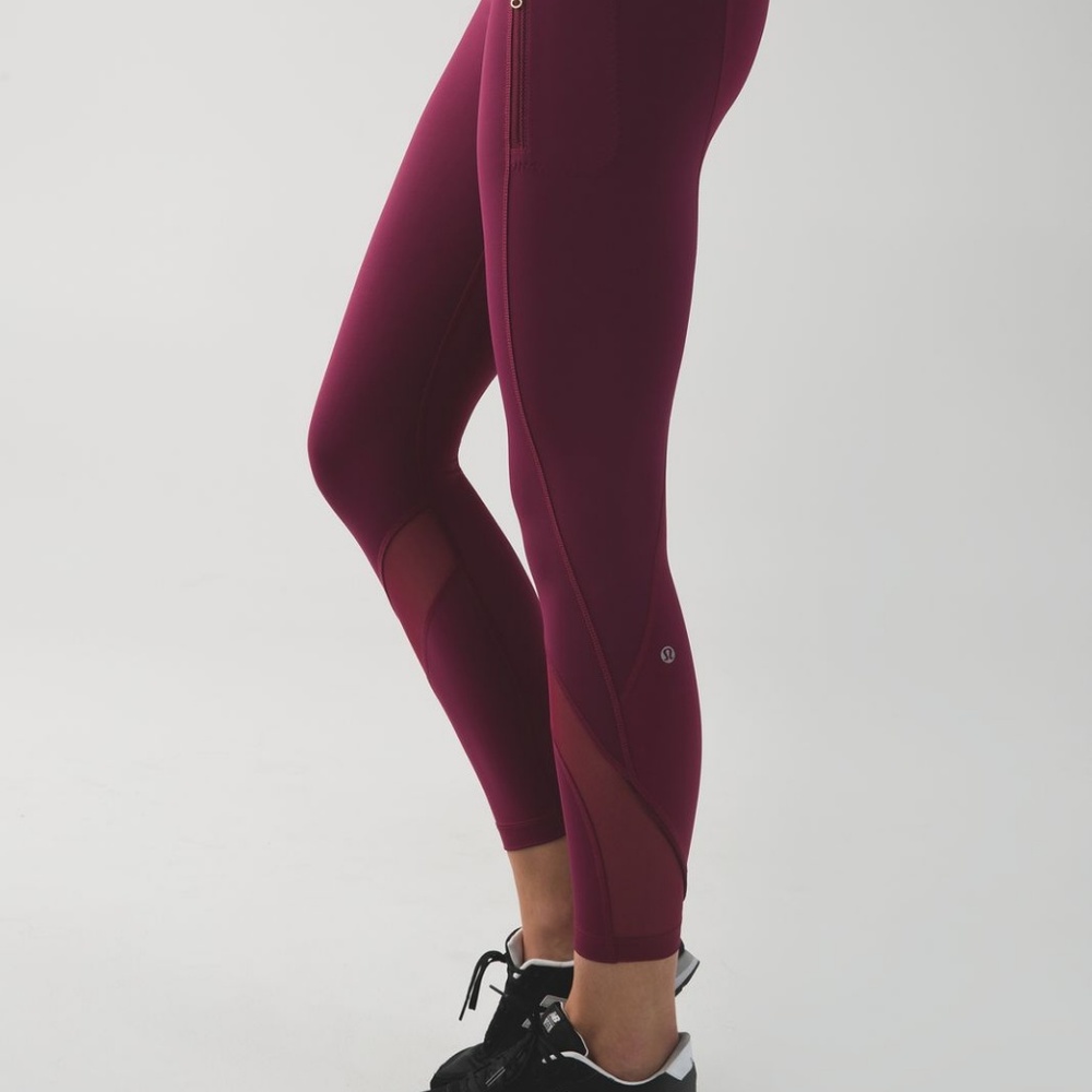 LULULEMON INSPIRE MESH LEGGINGS 7/8 LENGTH